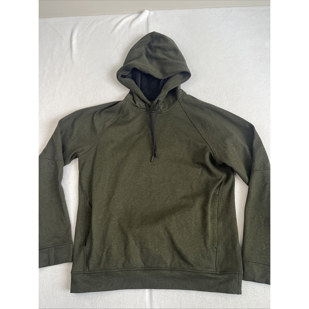 Lululemon City Sweat Pullover Hoodie Mens M Green M3BC1S Gym Running Lounge